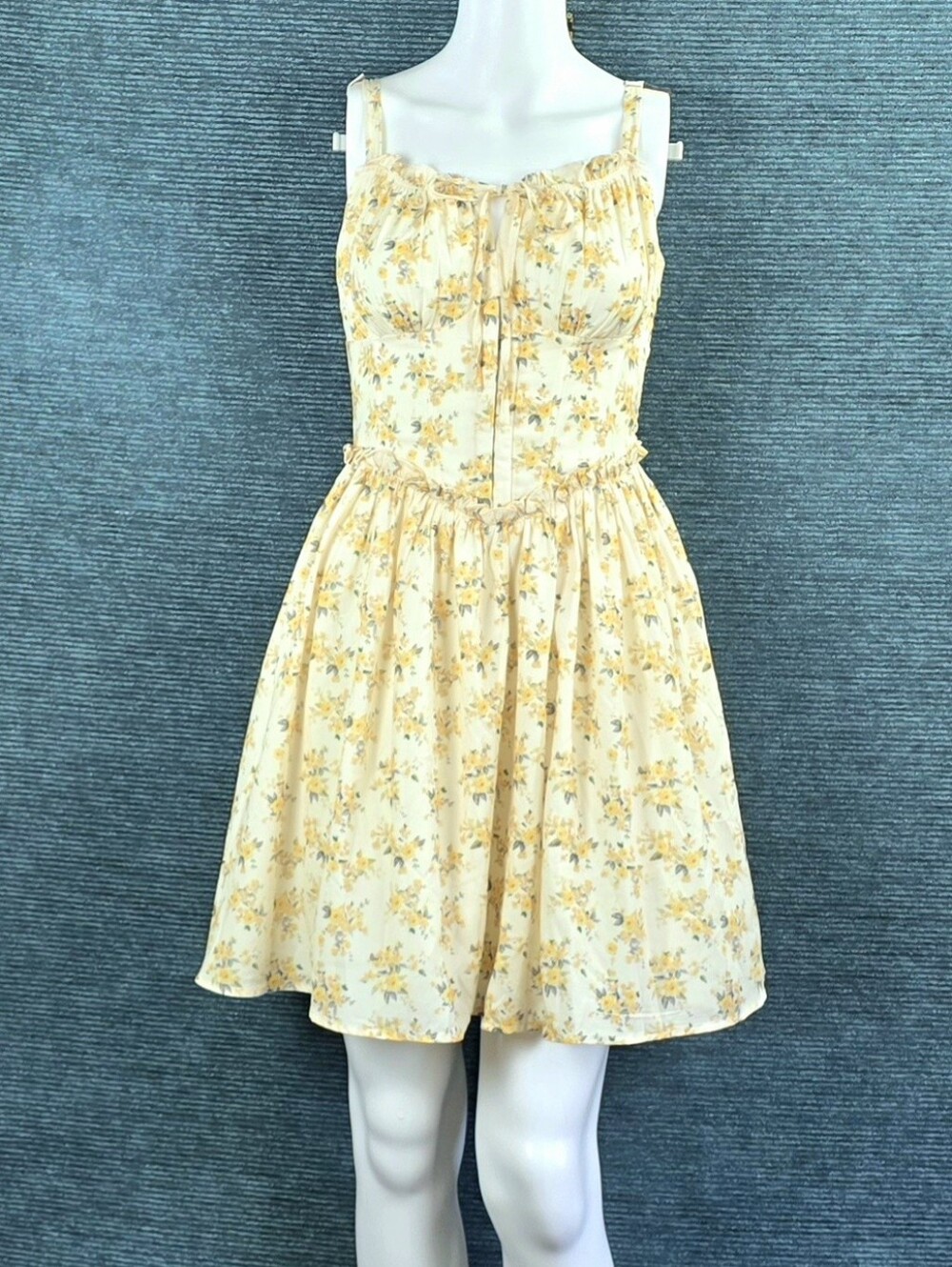 Scarlet Darkness Floral Corset Milkmaid Dress